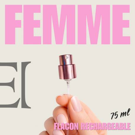 Pompes Parfum femme - 75ml Rechargeable